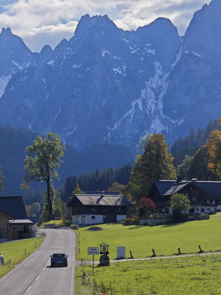 Blick von Gosau Hintertal auf den Gosaukamm