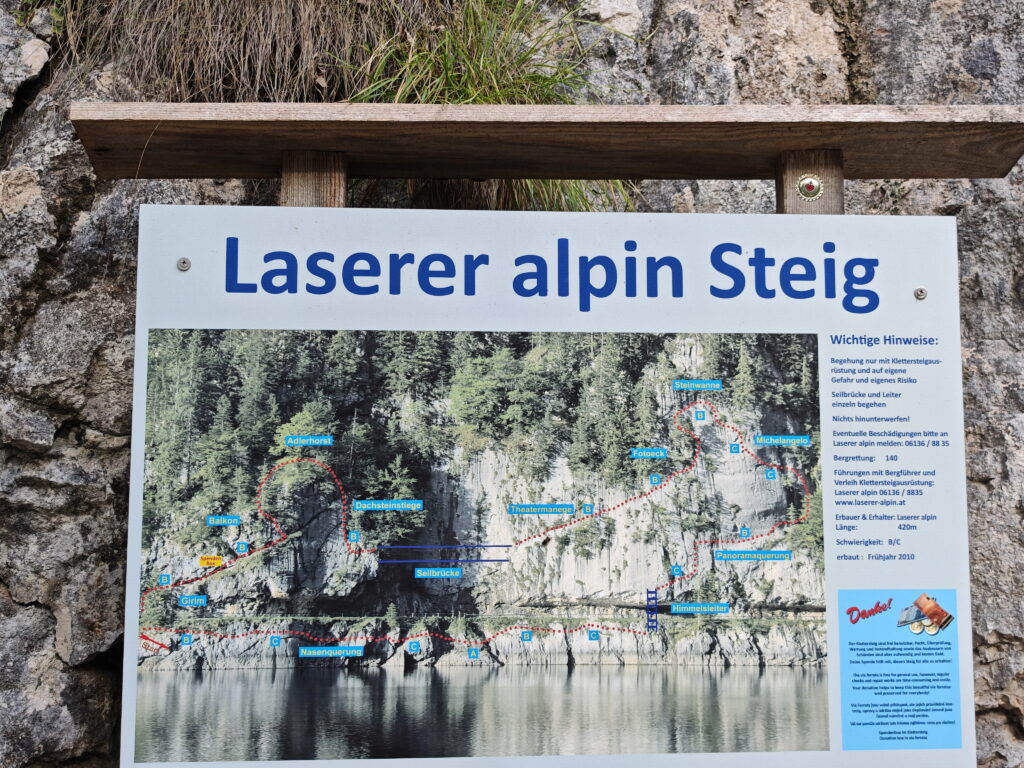 Laserer Alpin Klettersteig Gosausee