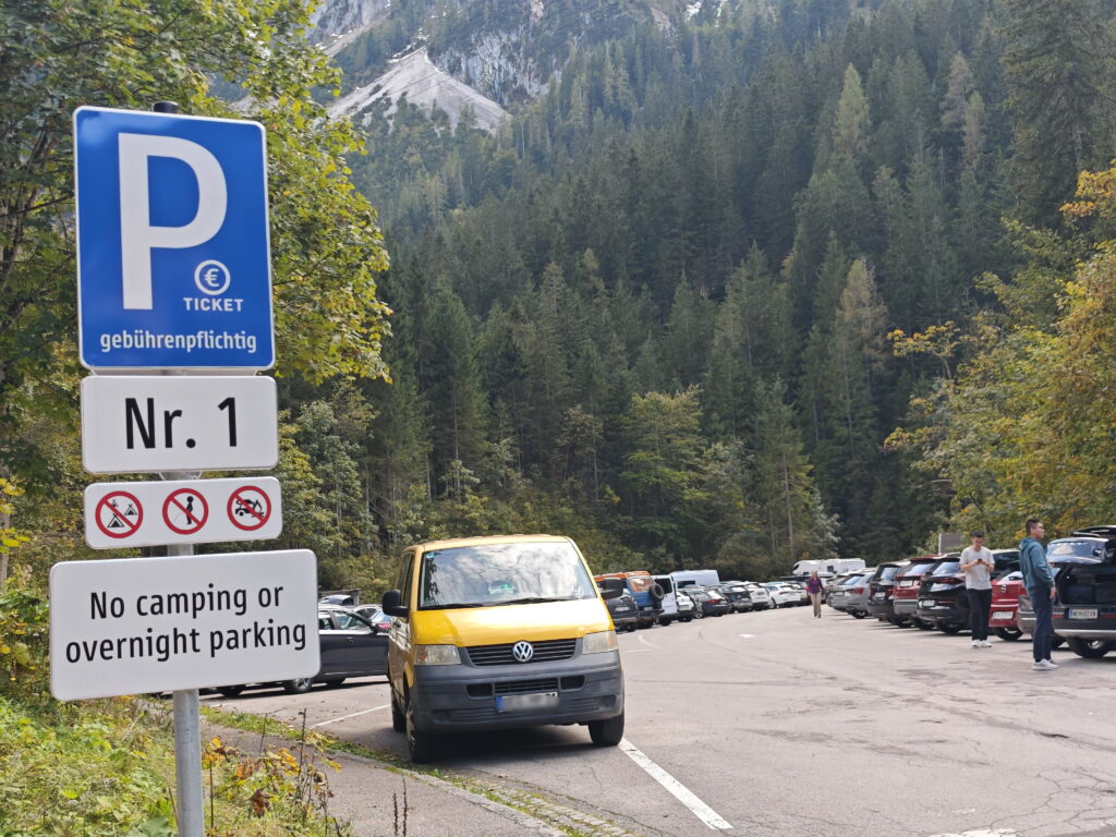 Vorderer Gosausee parken - hier ist es ideal